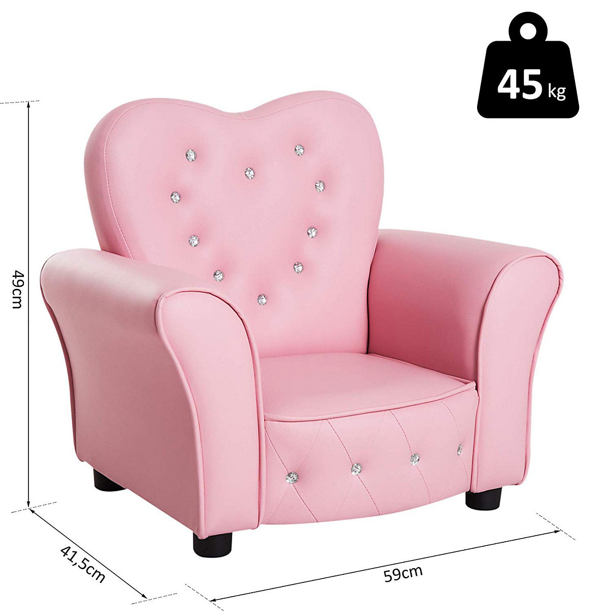 Kindersessel Prinzessin