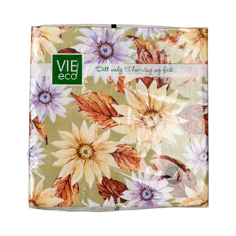 Vie Eco Servietter 20-pk 33x33 cm, Høst