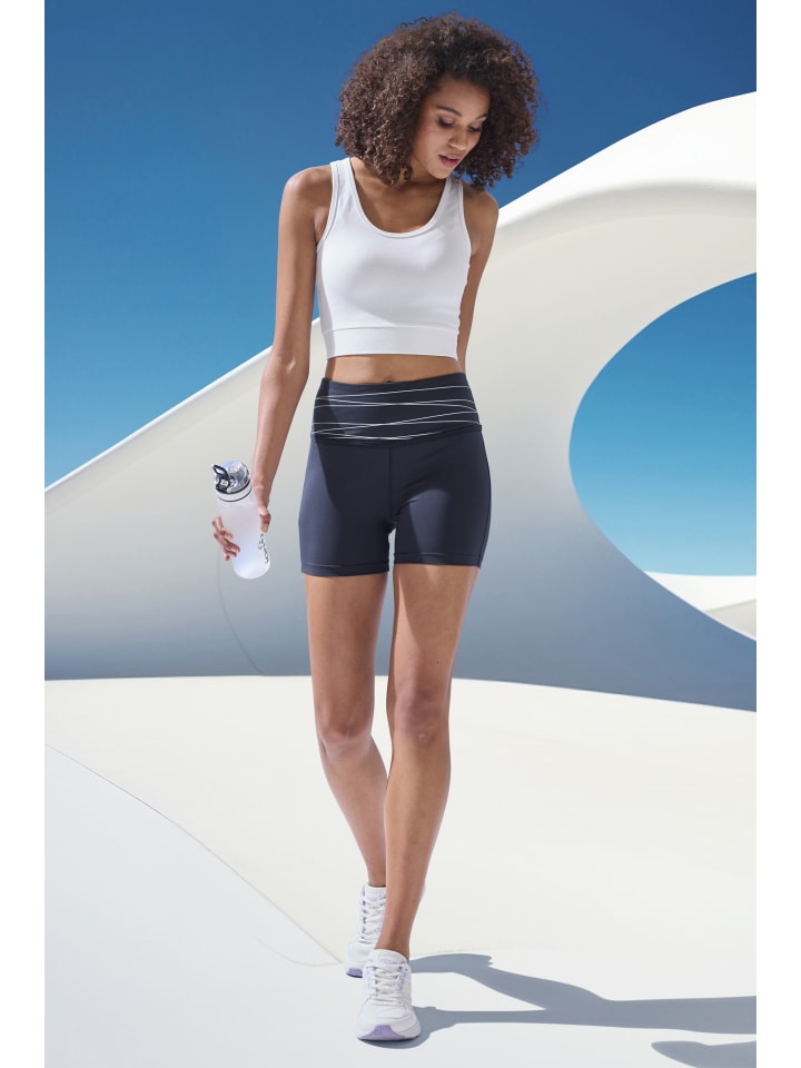 Vivance Active Shorts in schwarz, silber günstig kaufen