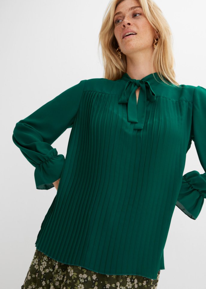 Plissee Bluse