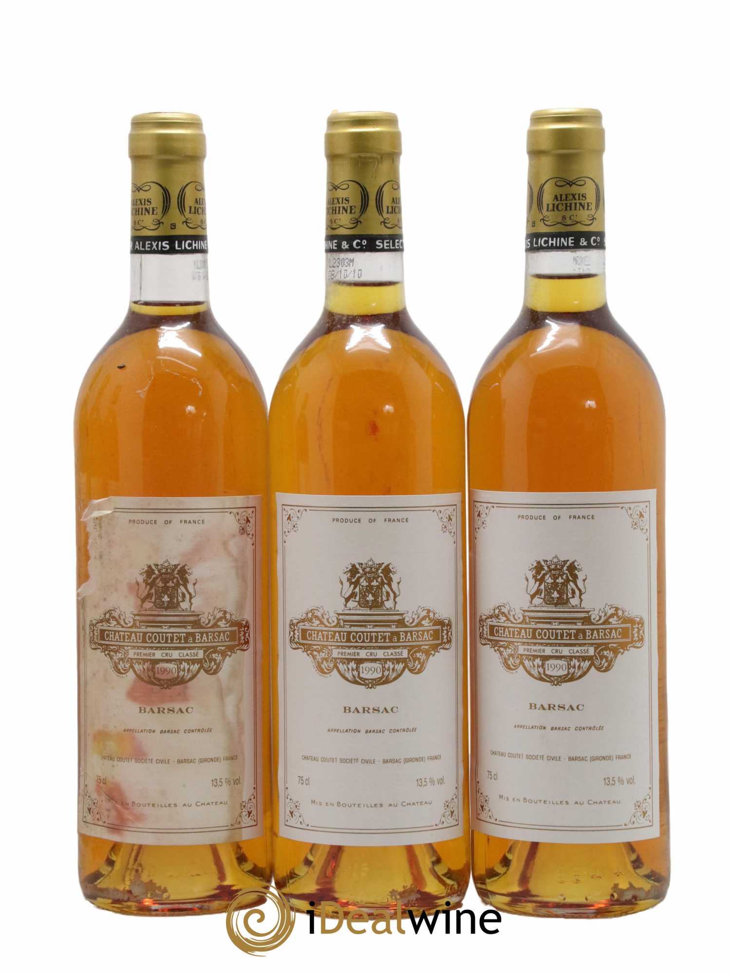 Château Coutet 1er Grand Cru Classé  1990 - Lot de 12 Bouteilles