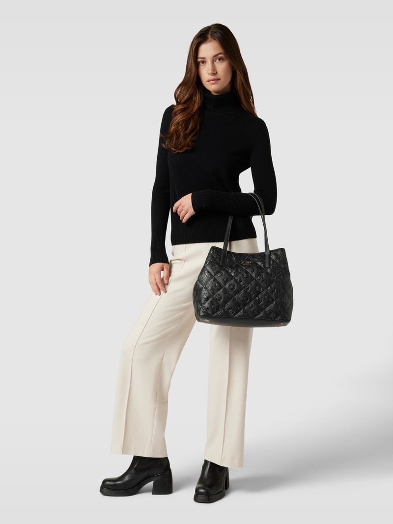 Shopper mit Strukturmuster Modell 'VIKKY' in schwarz