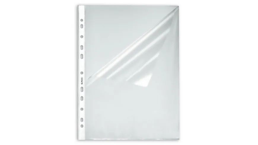 herlitz Prospekthülle A4 Standard genarbt o+s offen 10er Pack