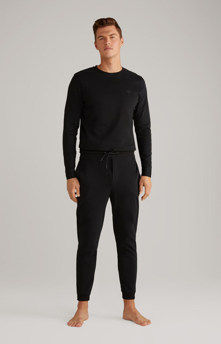Loungewear Hose in Schwarz