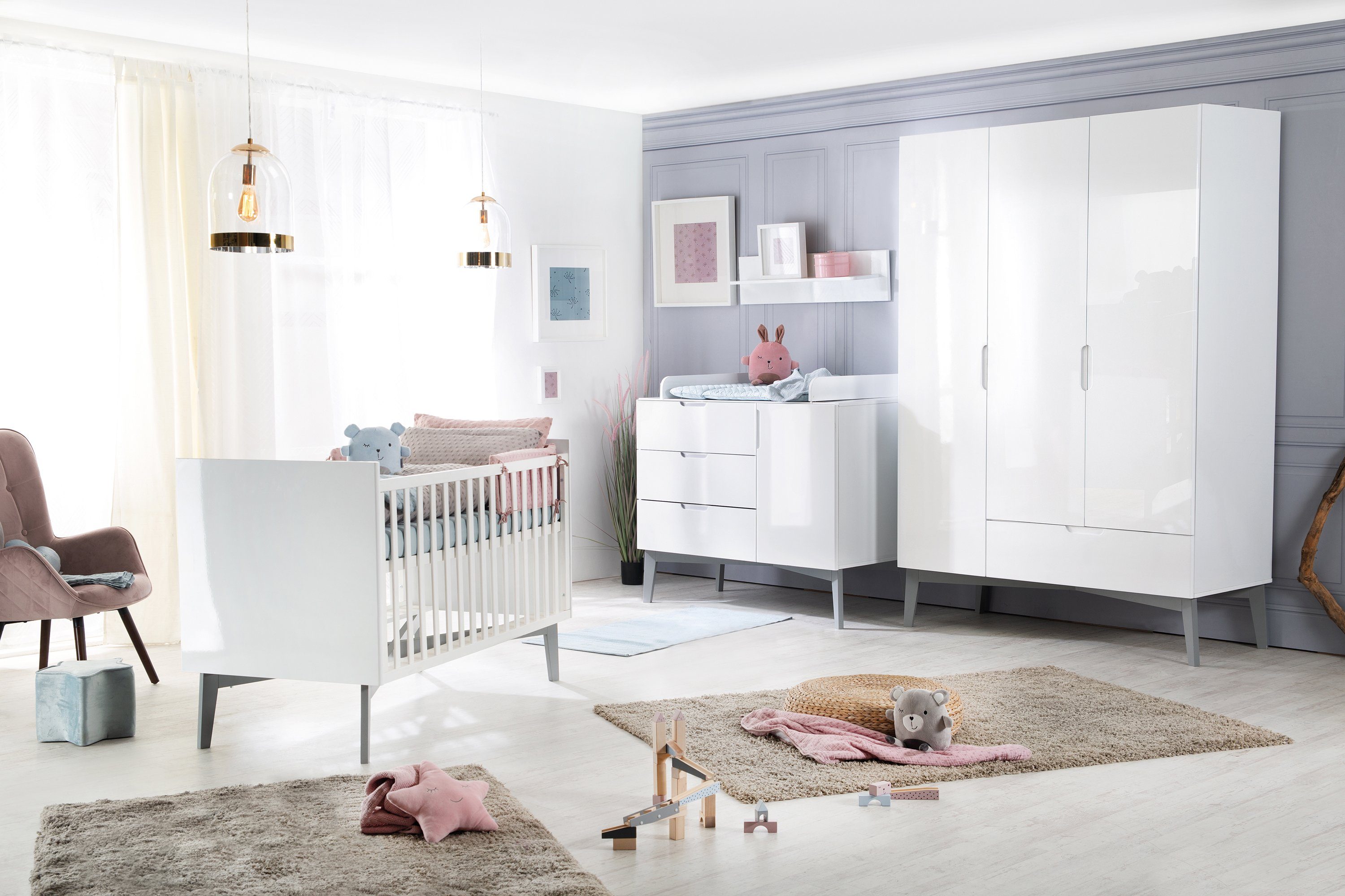 roba® Kinderkleiderschrank Retro 2 Made in Europe