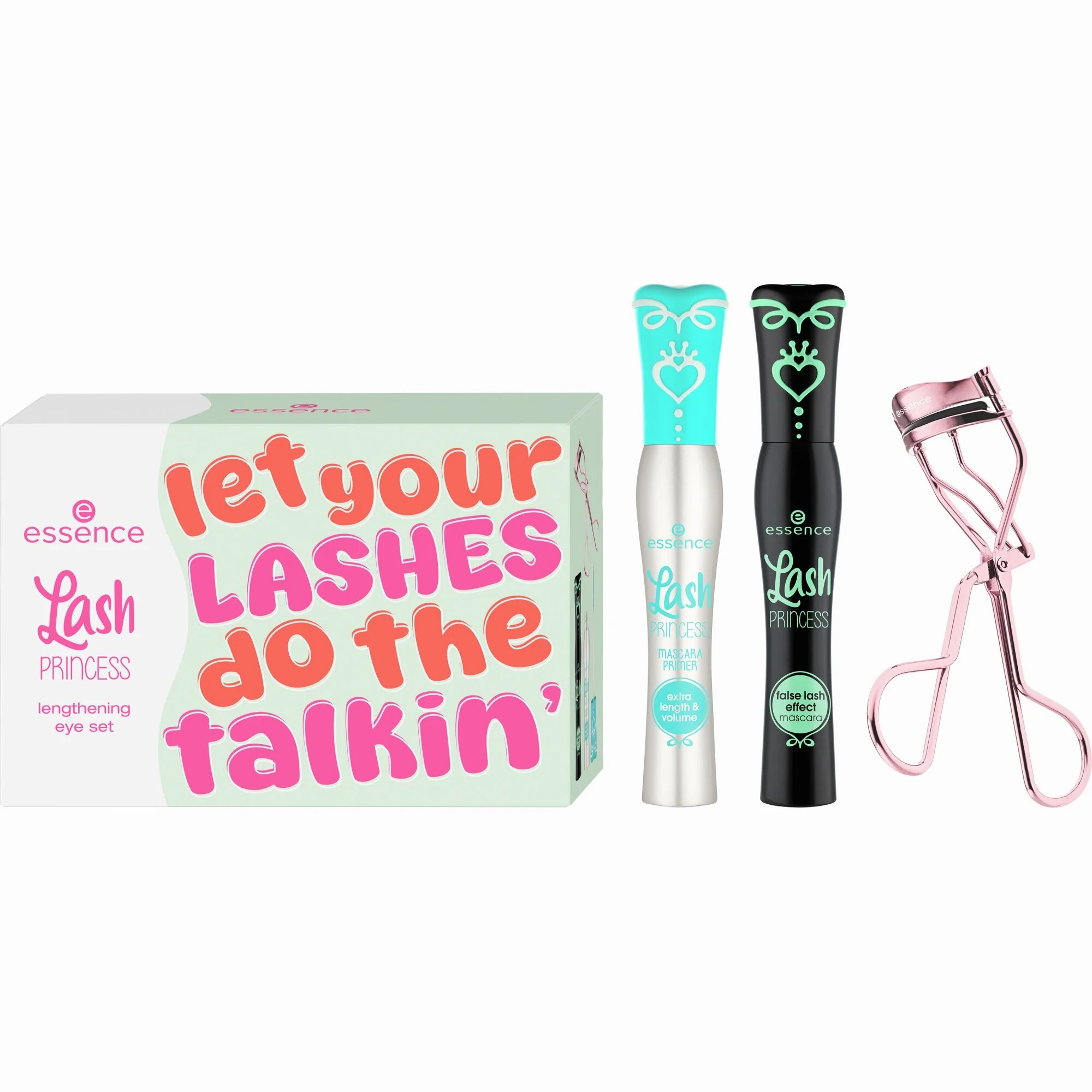 Coffret LASH PRINCESS pour allonger les yeux - Kit de maquillage, mascara, base de mascara, recourbe-cils