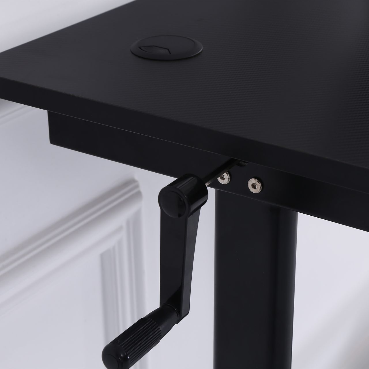 Vinsetto Schreibtisch Computertisch Schwarz 120 x 60 x 72-117 cm