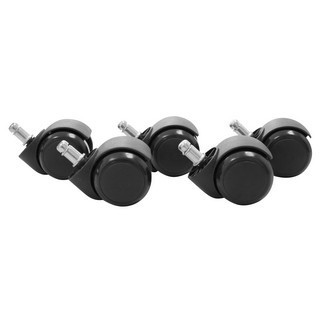 Skyport AMSTYLE 5er Set Rollen für Bürostuhl Schwarz 11 / 50 mm