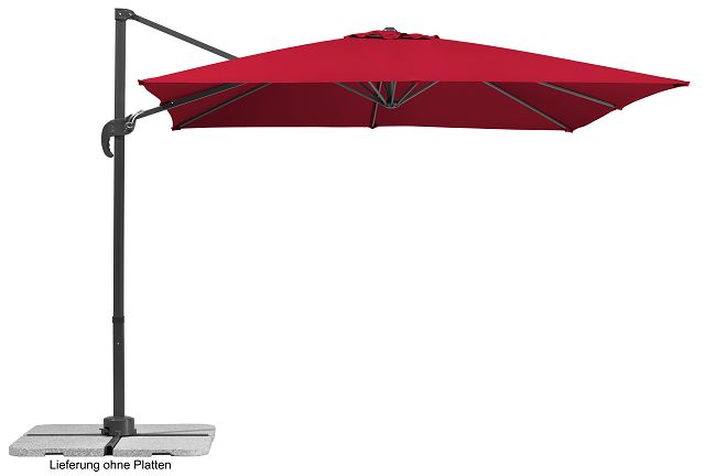Schneider Schirme Schneider Ampelschirm Rhodos Junior, ca. 270x270 cm, rot