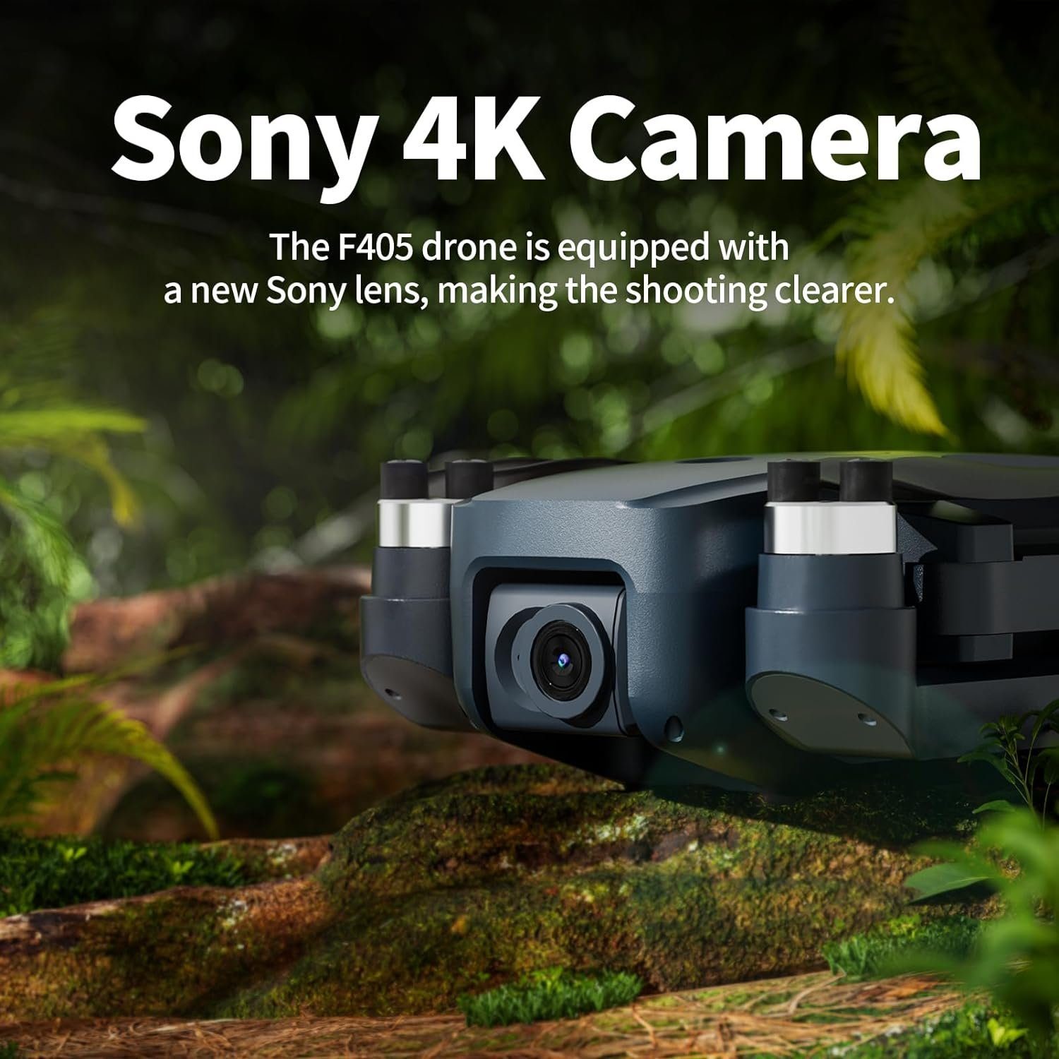 FAKJANK F405 GPS Drohne mit Sony Kamera Bürstenlosem Motor, Drohne (HD 4K, mit Auto Rückkehr, Follow Me, 5GHz FPV Übertragung Drone für Anfänger)