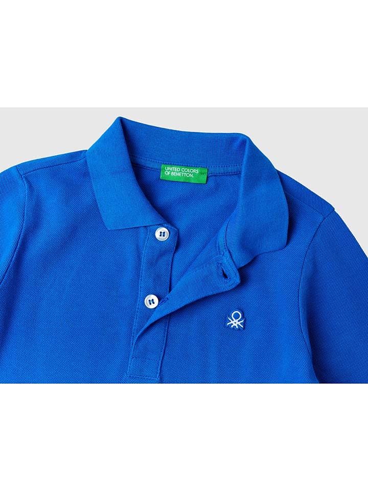 Benetton Poloshirt in Blau günstig kaufen