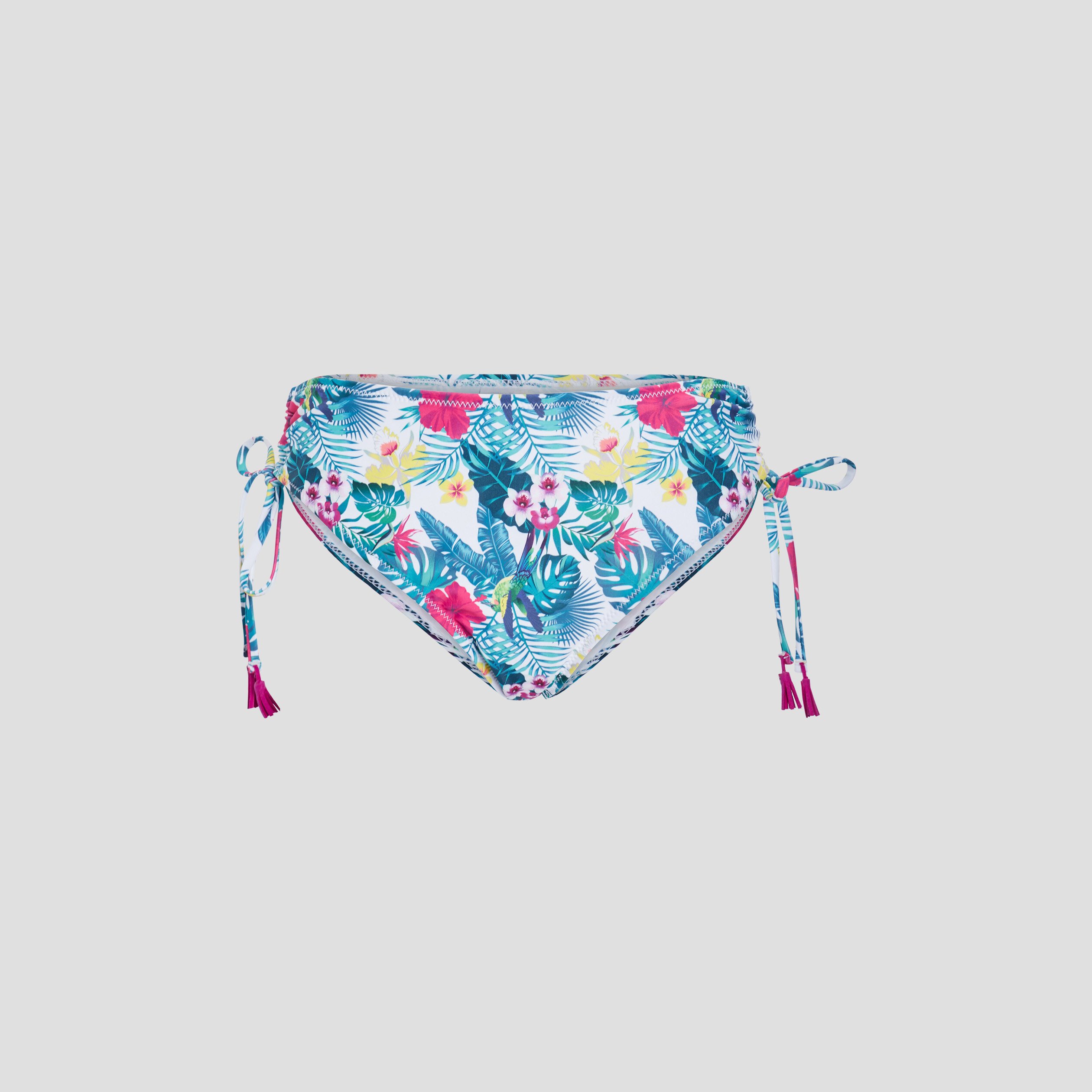 Bas de maillot de bain taille haute rose fushia femme | La Halle