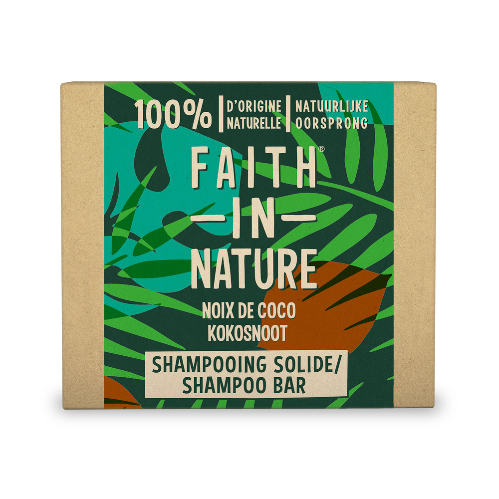 Faith in Nature Faith In Nature- Shampoing solide coco 85 G Shampoing solide