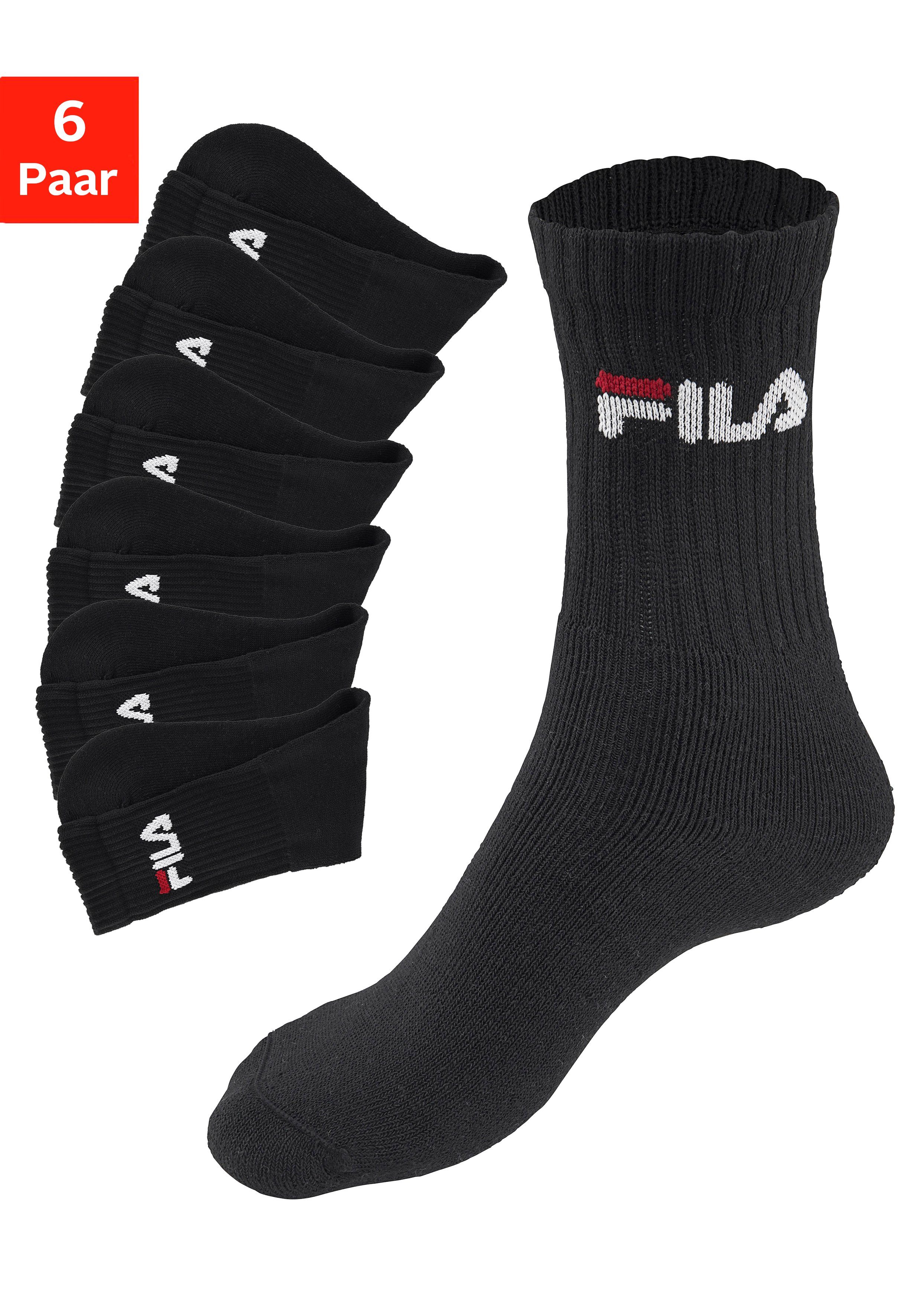 Fila Tennissocken (6-Paar) mit eingestricktem Logo