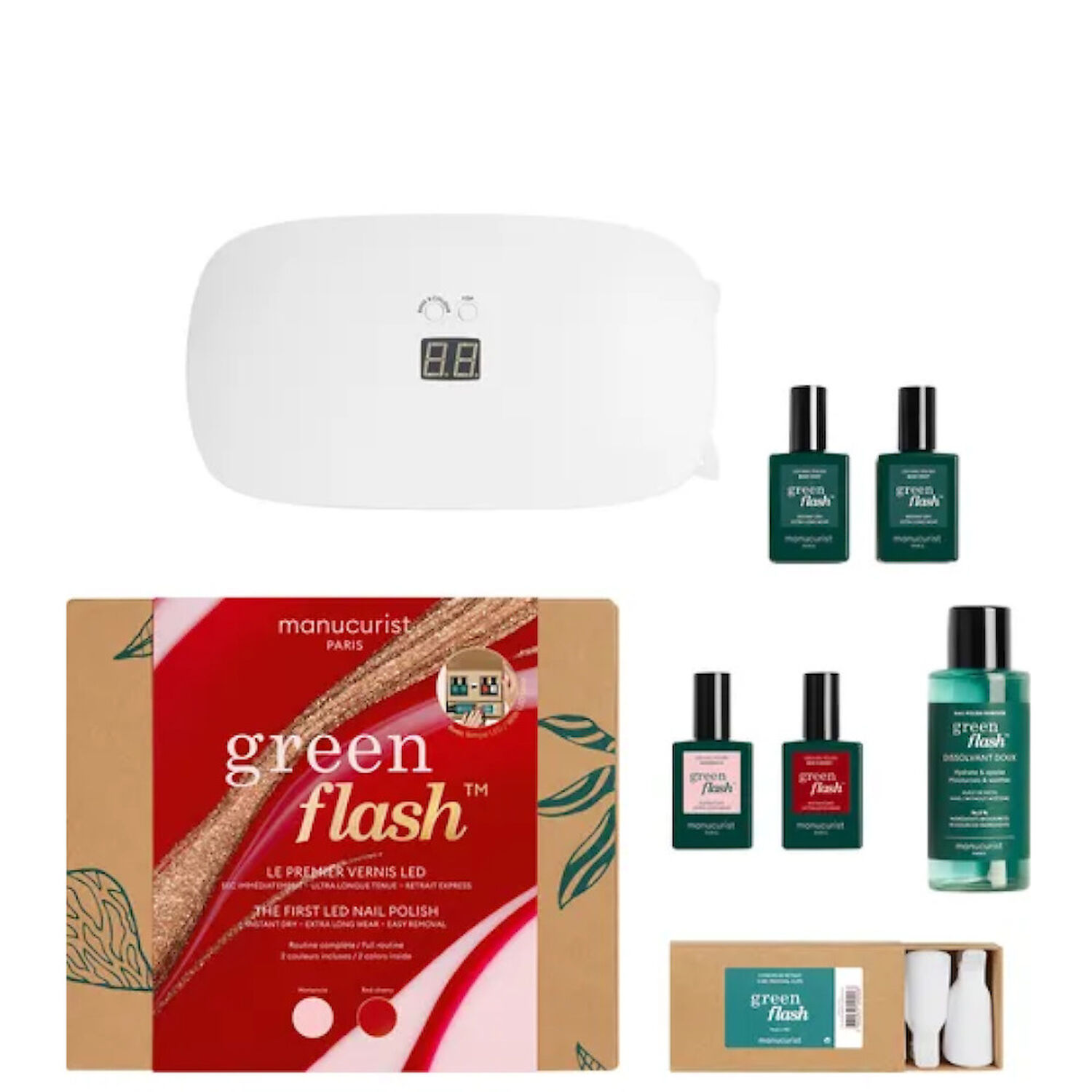 Manucurist Green Flash Coffret Semi-permanent Hortensia Cherry