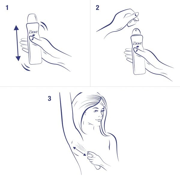 Dove Advanced Care kókusz és jázmin átszűrésgátló dezodor spray 150 ml