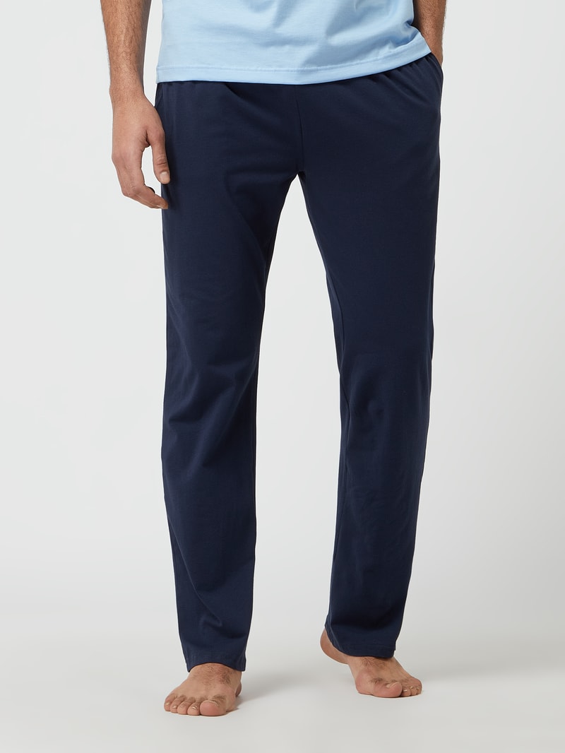 Pyjama-Hose mit Stretch-Anteil in marineblau