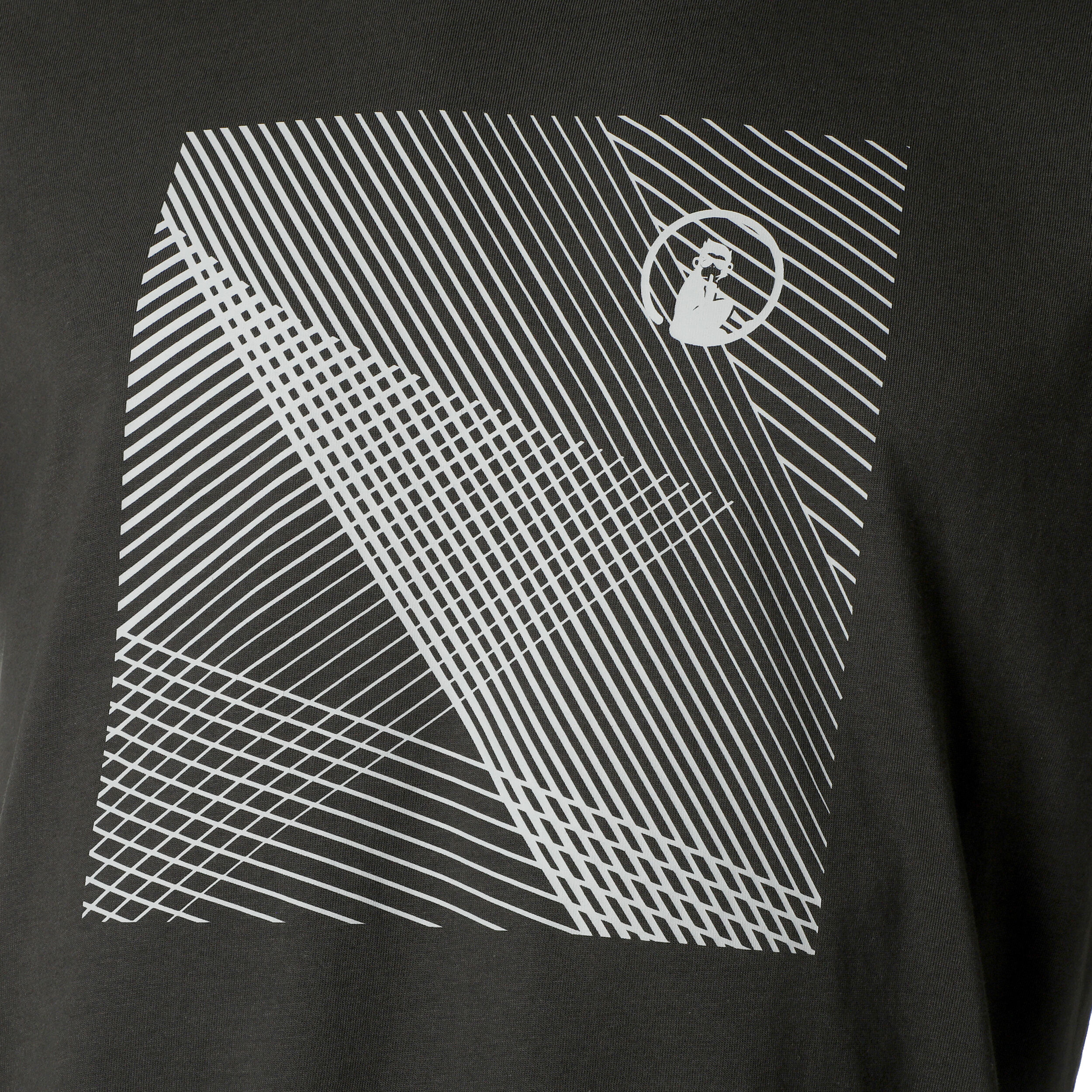 Square Lines T-Shirt Herren - Anthrazit