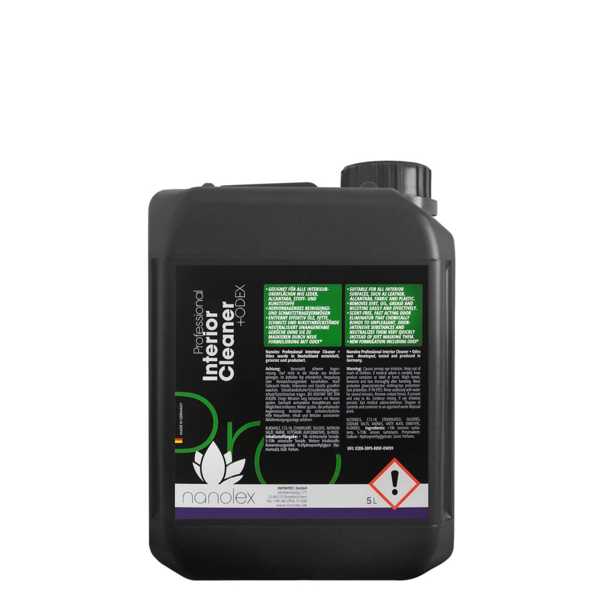 Nanolex Professional Interior Cleaner   ODEX Innenraumreiniger 5L