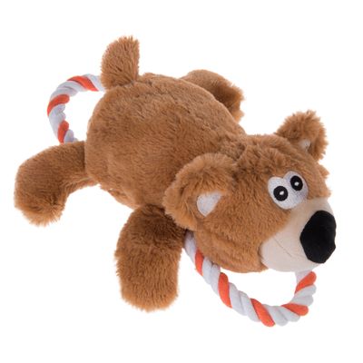 Hundespielzeug Bär mit Tau