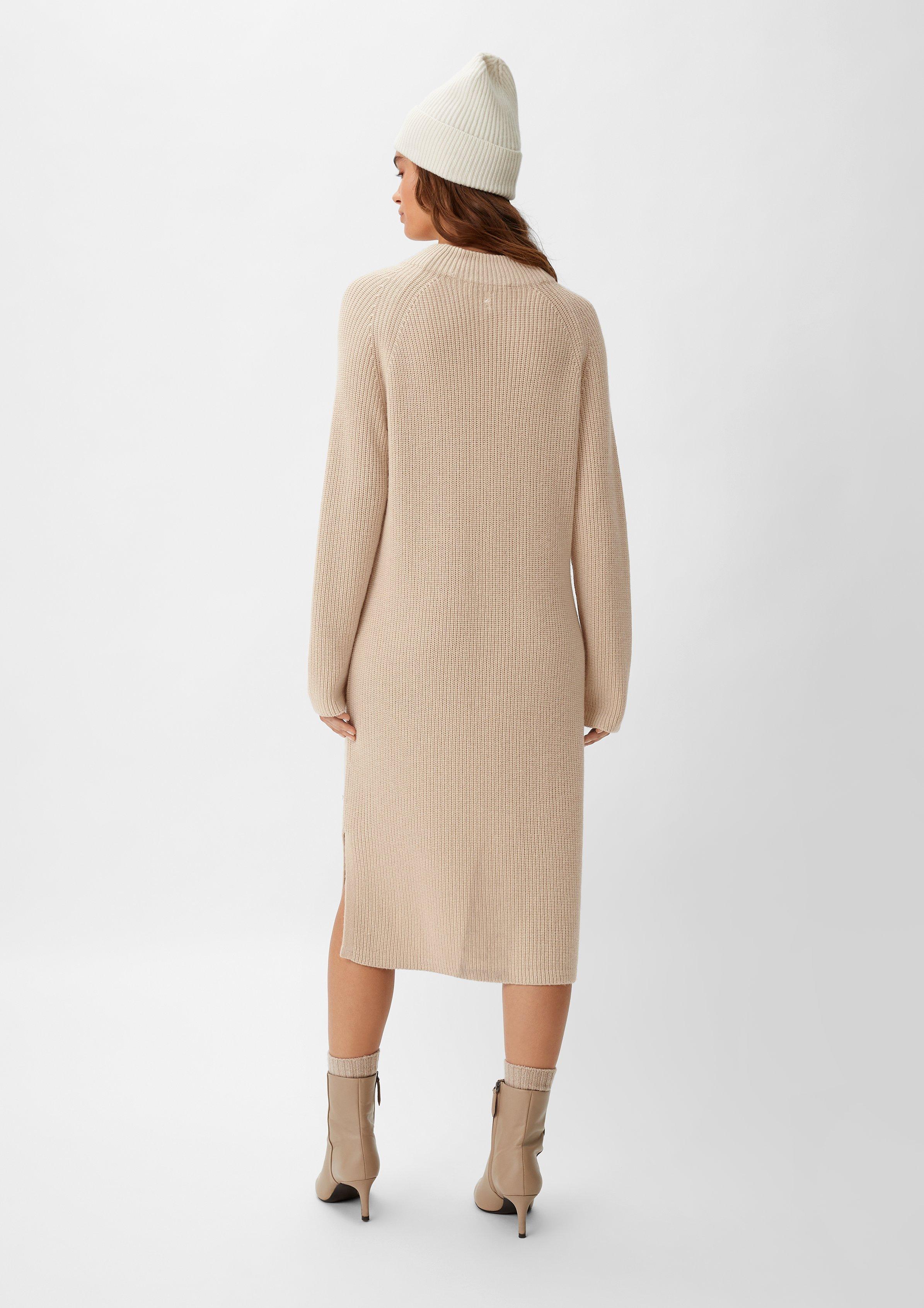 Strickkleid aus Wollmix - beige