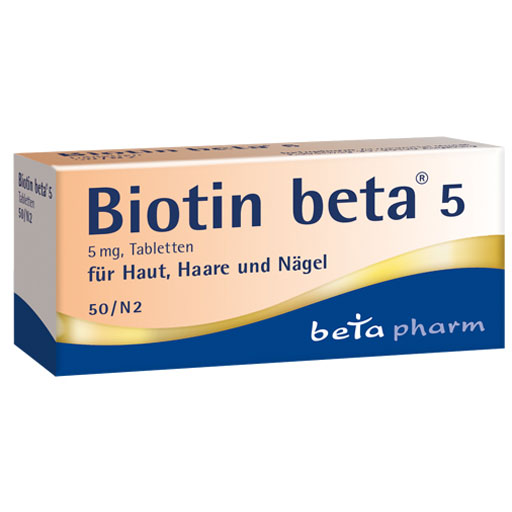 BIOTIN BETA 5 Tabletten  50 St  Tabletten
