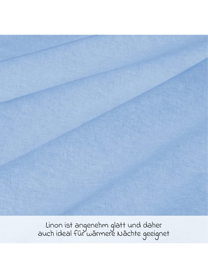 Makian Bettwäsche 80 x 80 cm - Uni Hellblau in blau günstig kaufen onesize