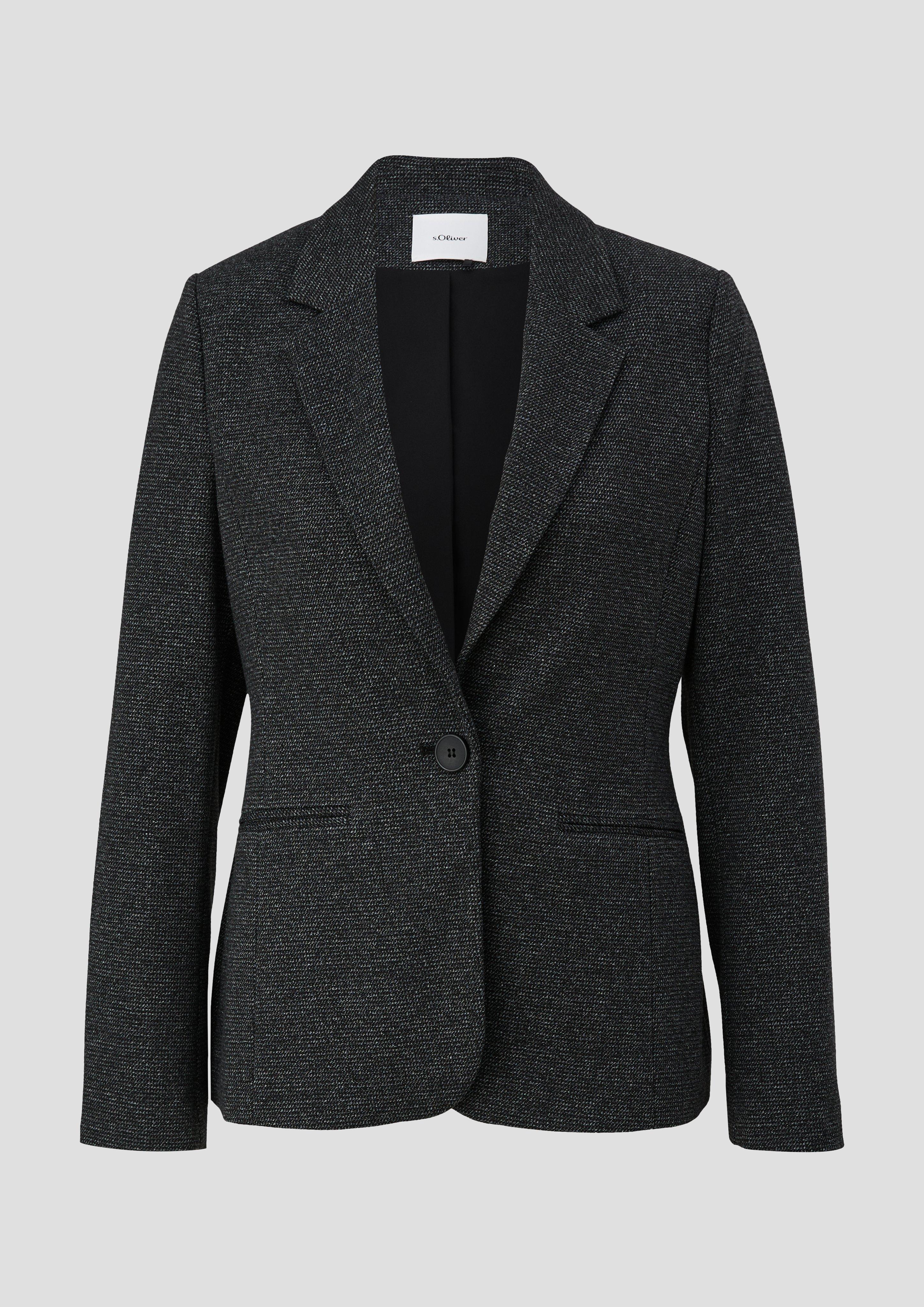 Blazer im Slim Fit aus Viskosemix  2133725-99W1
