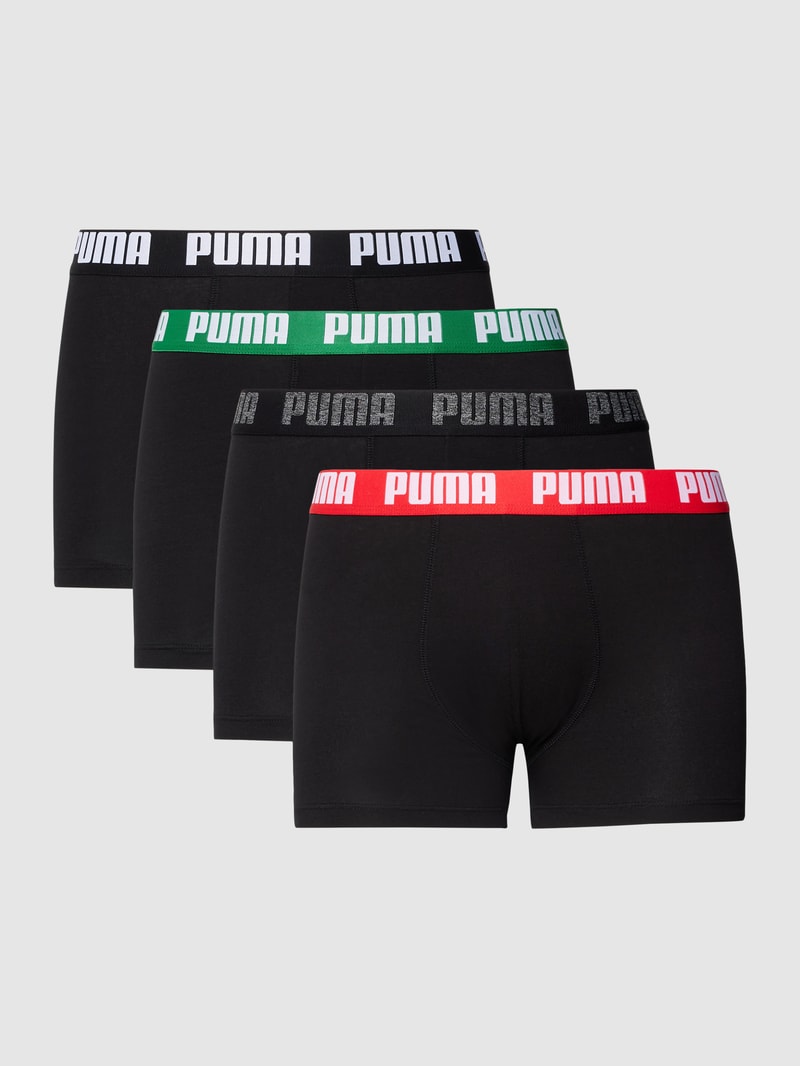 Trunks mit Stretch-Anteil im 4er-Pack in schwarz