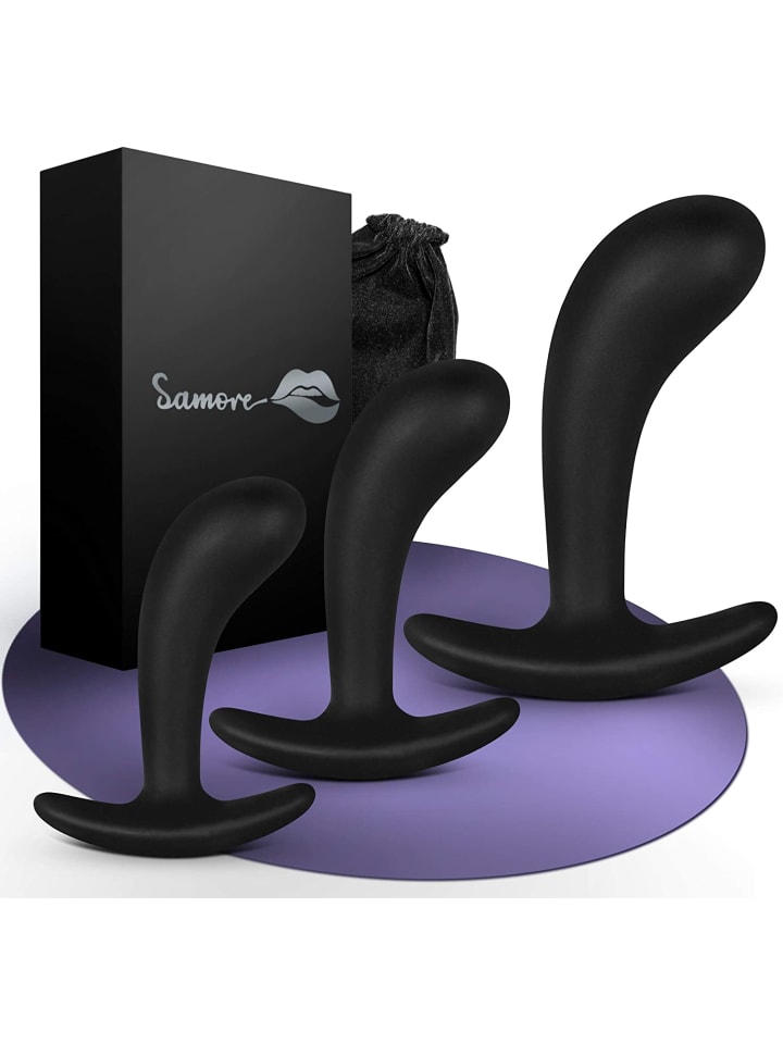 SAMORE Samore Analplug-Set in schwarz günstig kaufen onesize