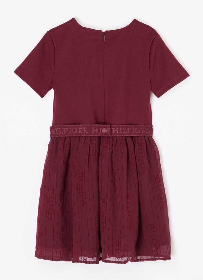 Rochie Tommy Hilfiger cu curea și paiete