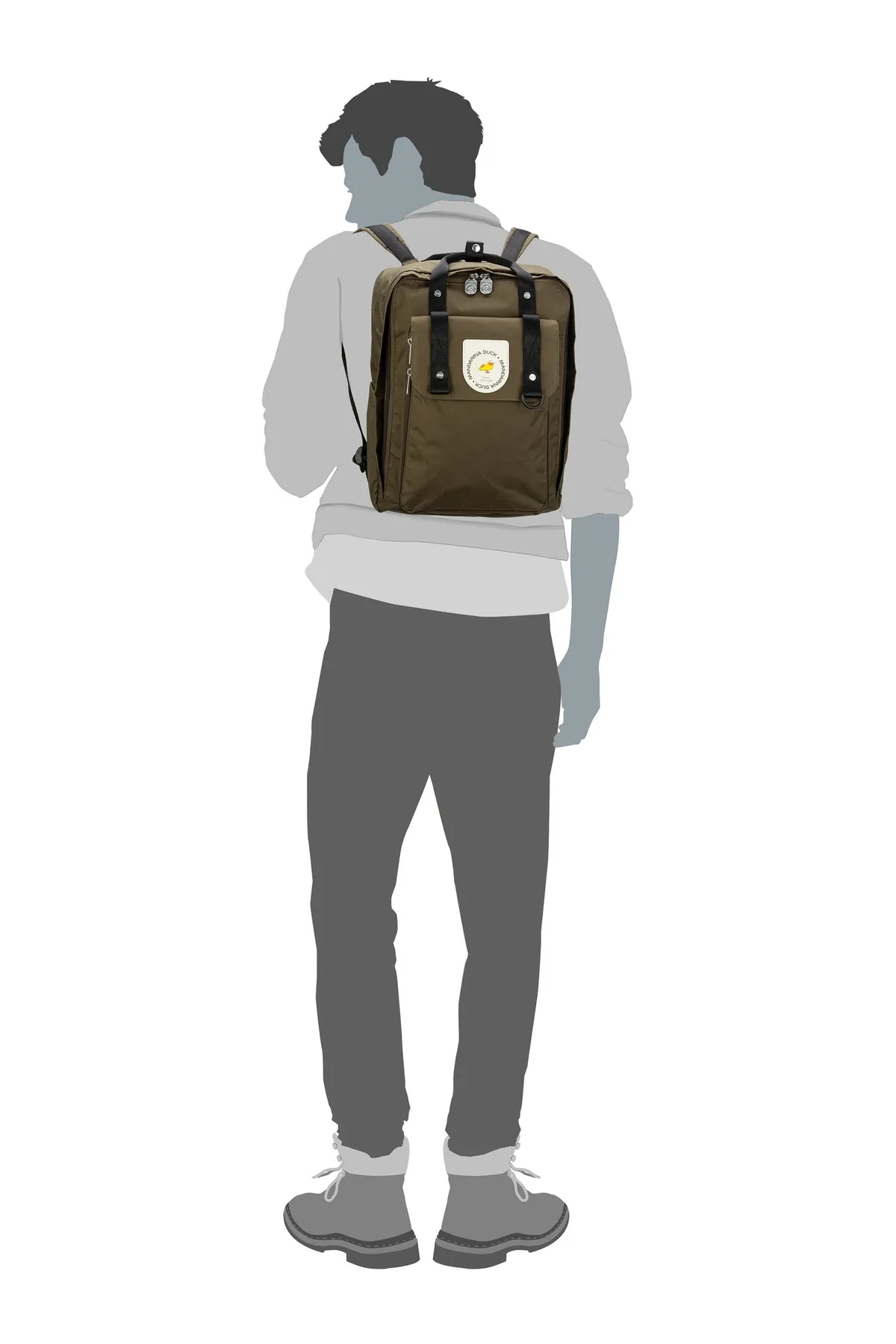 Mandarina Duck  Rucksack - Khaki - Unifarben