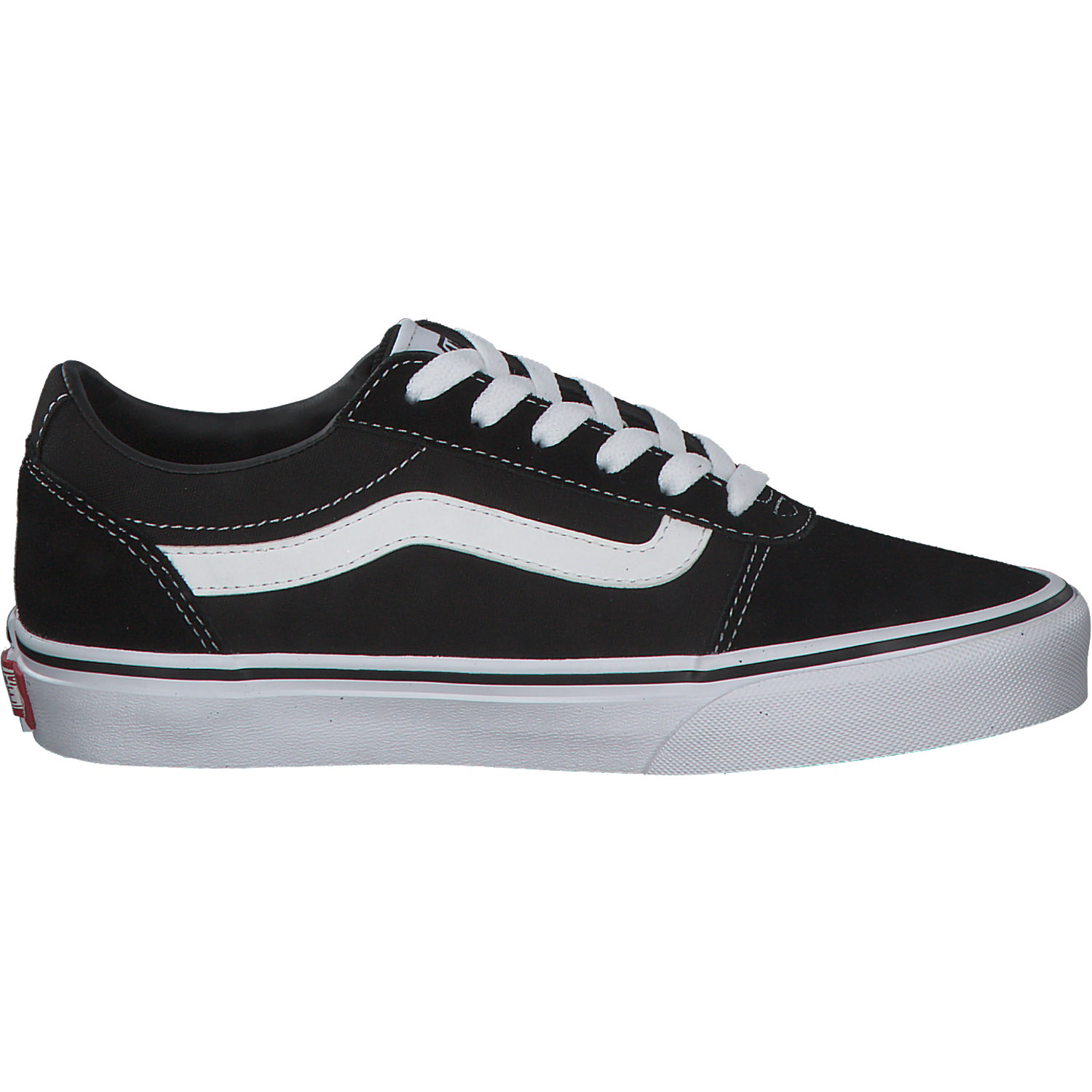 Vans Ward VN0A3IUN, Sneakers Low, Damen, Schwarz (Black/White)