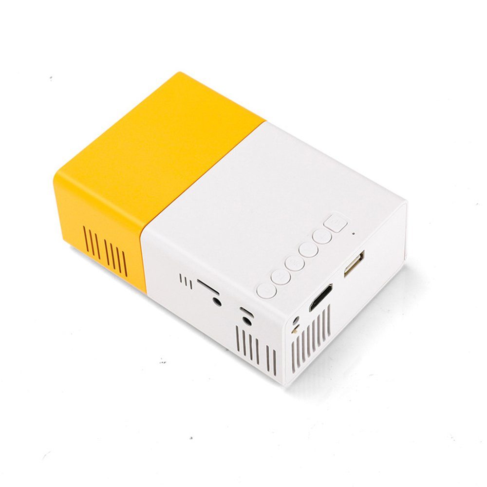 GelldG Mini Beamer, Pro-Mini-Projektor, Tragbarer Filmprojektor 1080p Mini-Beamer
