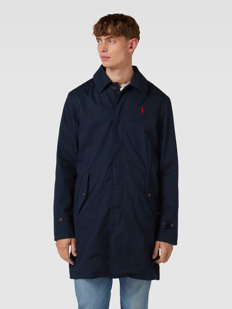 Mantel mit Umlegekragen Modell 'WALKING' in marineblau