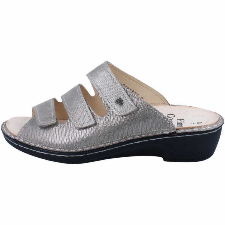 FINN COMFORT Pantoletten silber Canzo