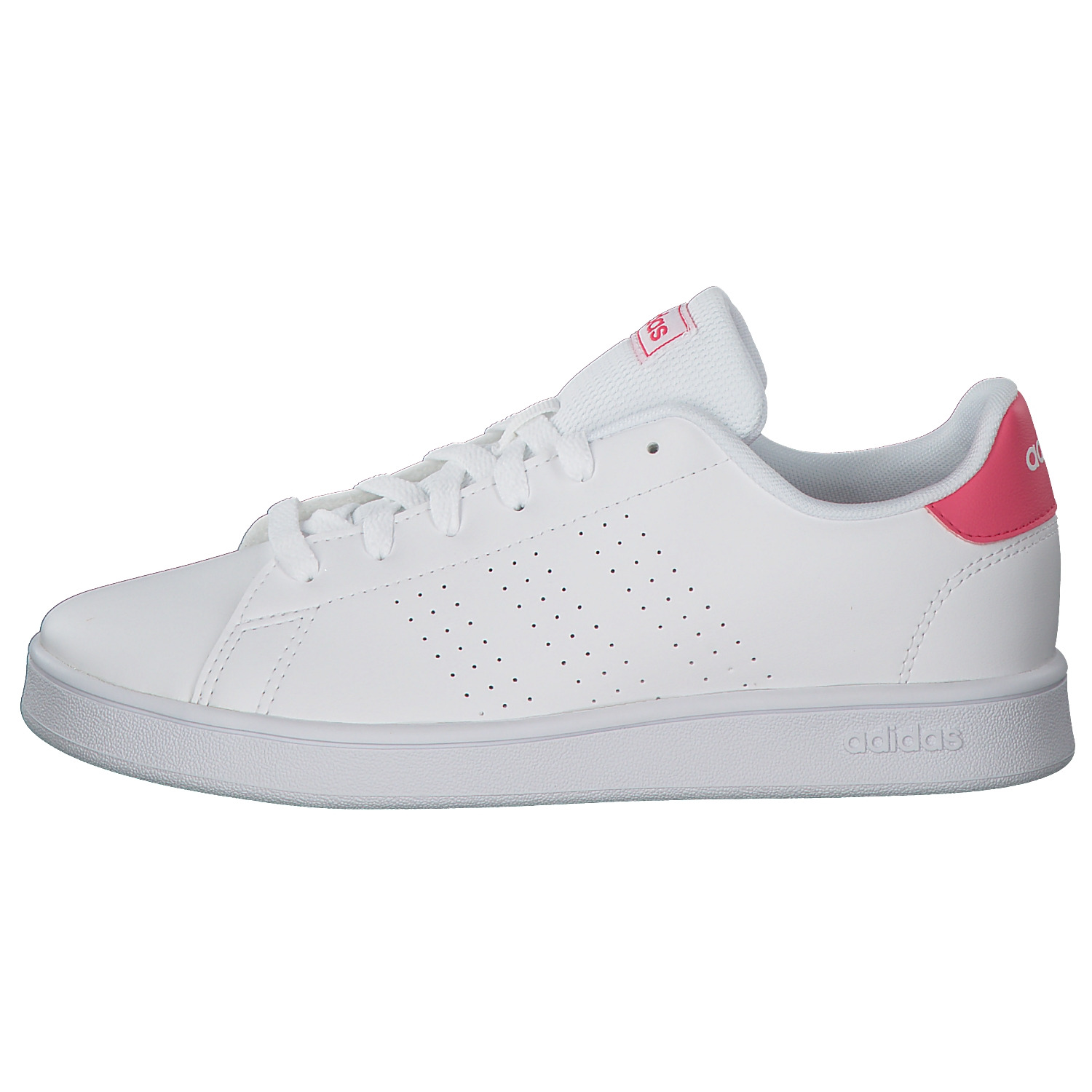Adidas Core Advantage K, Sneakers Low, Kinder, Weiß (FTWWHT/REAPNK)
