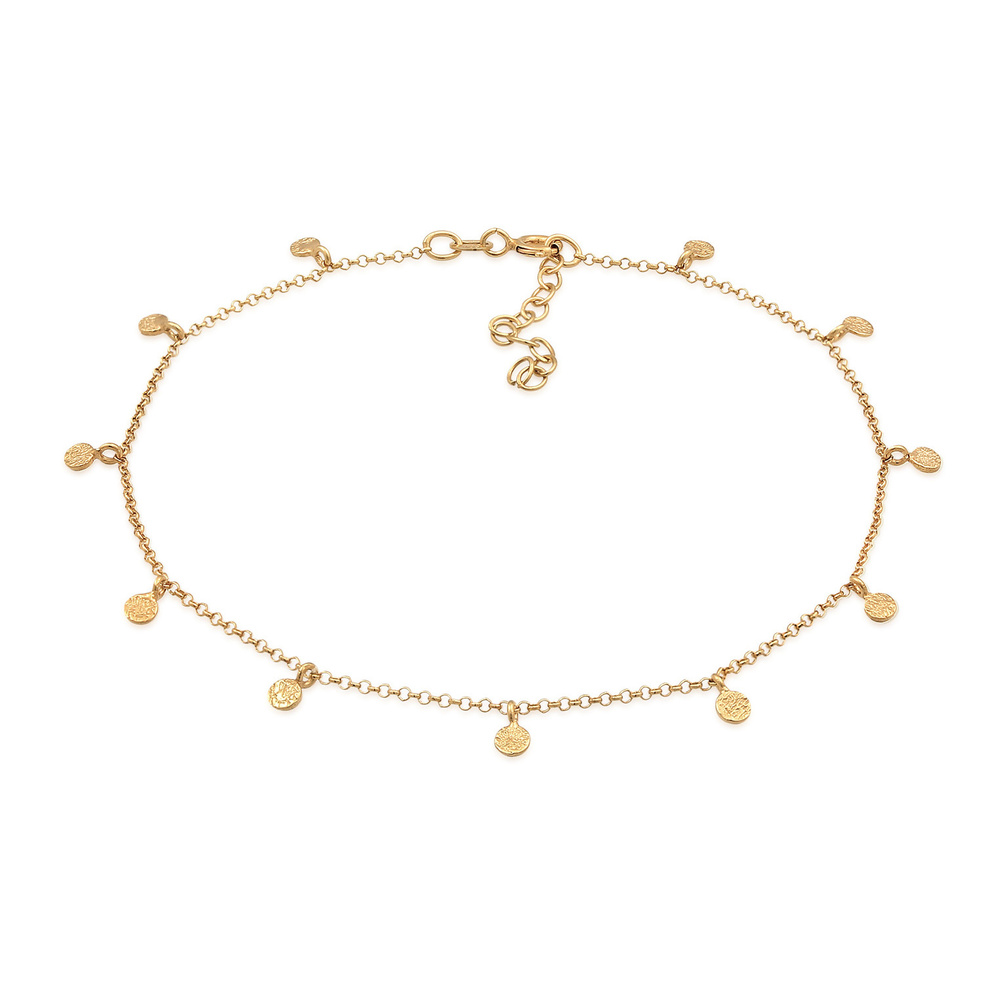 Elli Elli Bracelet de Cheville Femmes bracelet de cheville plaquette pendentif organiq Bijoux
