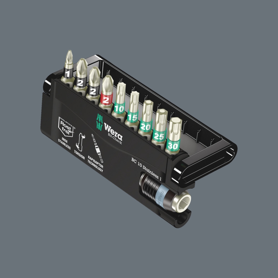 Wera 05073630001 Bit-Check 10 Stainless 1 SB, 10-delig