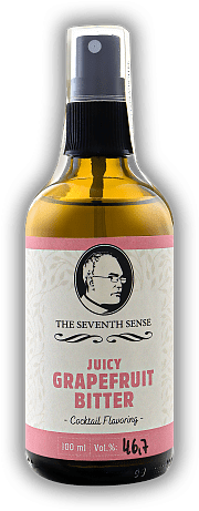 The Seventh Sense Juicy Grapefruit Bitter The Seventh Sense Juicy Grapefruit Bitter Die Juicy Edition von Seventh Sense verleiht jedem Drink die nötige Säure und einen frischen Körper. 0,1	 Liter - Vol 46,5%