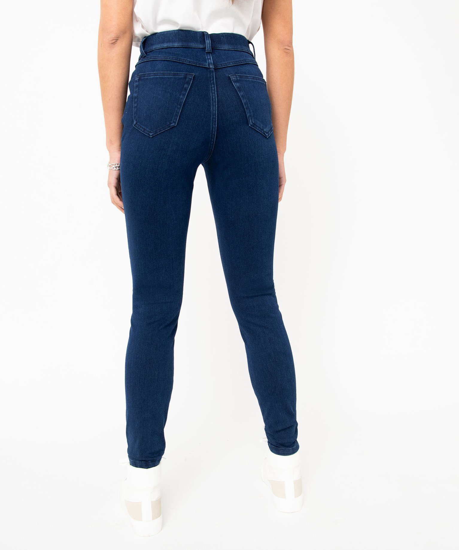 Jegging taille haute délavé femme stone | GEMO