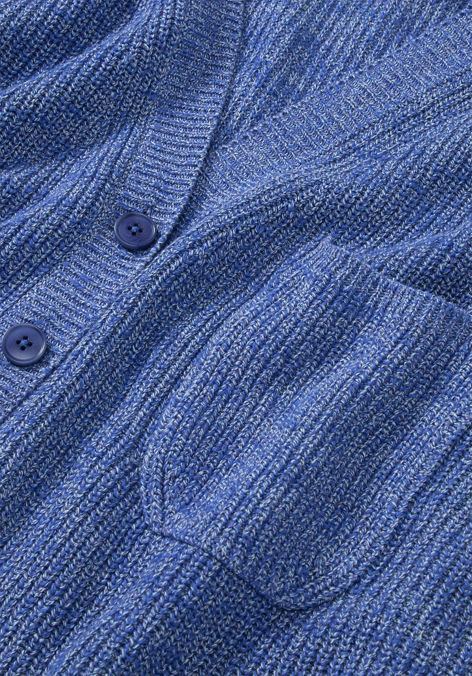 Cardigan aus Bio-Baumwolle mit Leinen