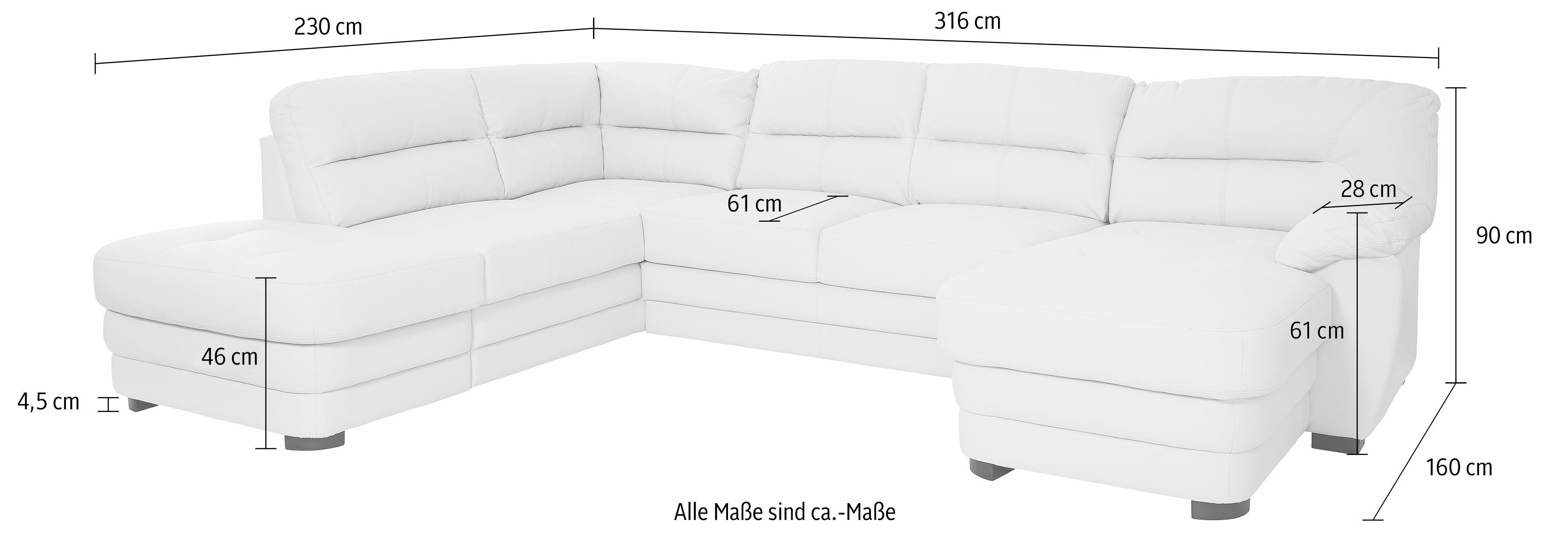 COTTA Wohnlandschaft Royale, wahlweise mit Bettfunktion