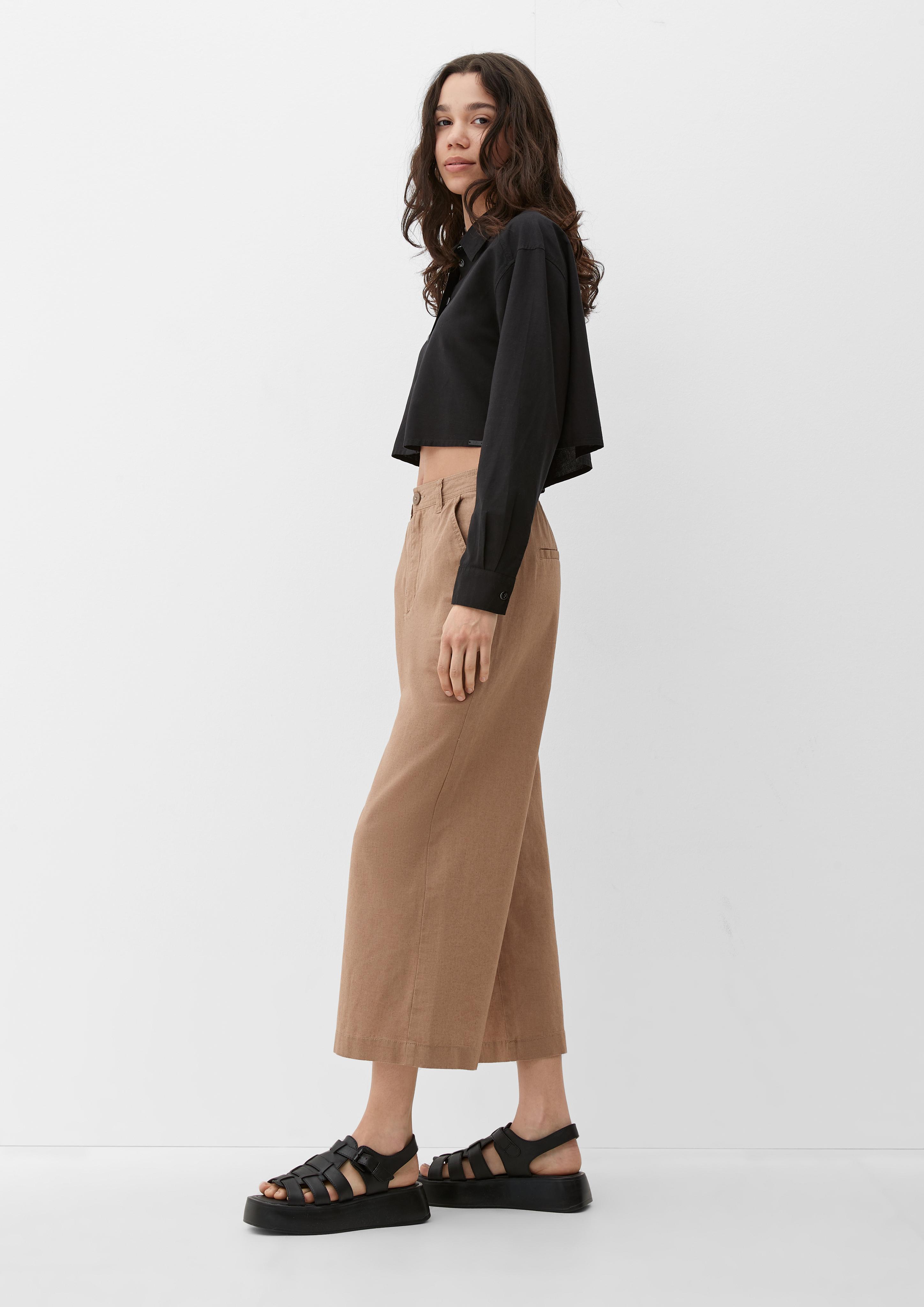 Regular: Culotte aus Leinenmix  2127625-8581