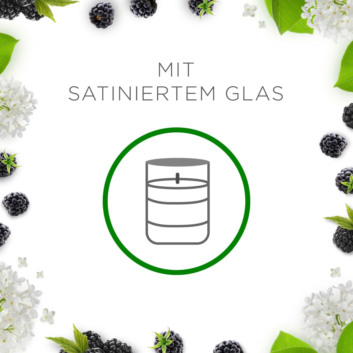 Duftkerze im Glas Brombeere & Holunderblüte (2x105 g), 2 St