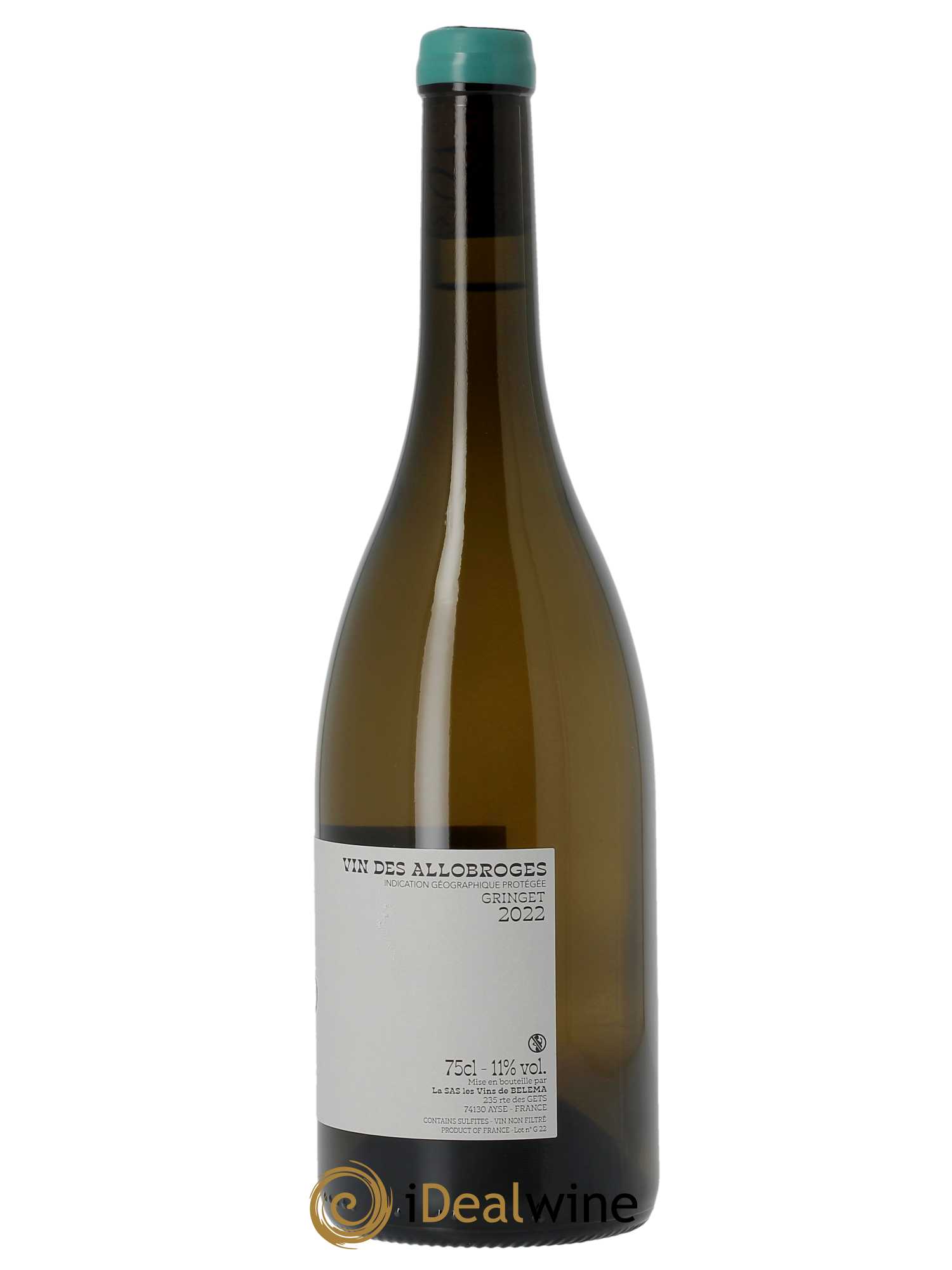 IGP Vin des Allobroges Gringet Imago Domaine Belema  2022 - Lot de 1 Bouteille