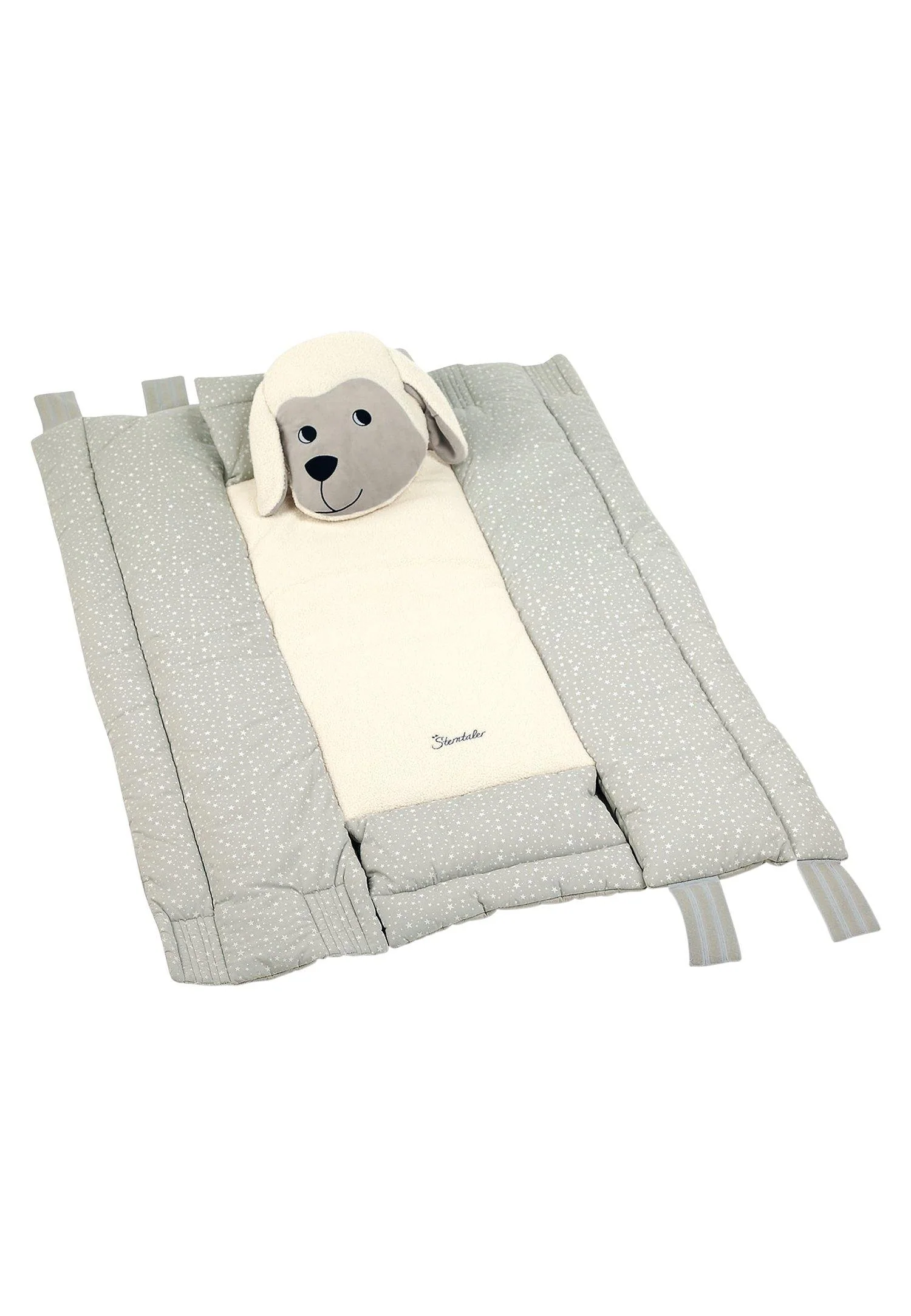 Babynest Schaf Stanley in Ecru und Grau