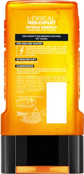 L'Oréal Paris Men Expert Hydra Energy Taurinduschgel Aufwach-Kick Duschgel