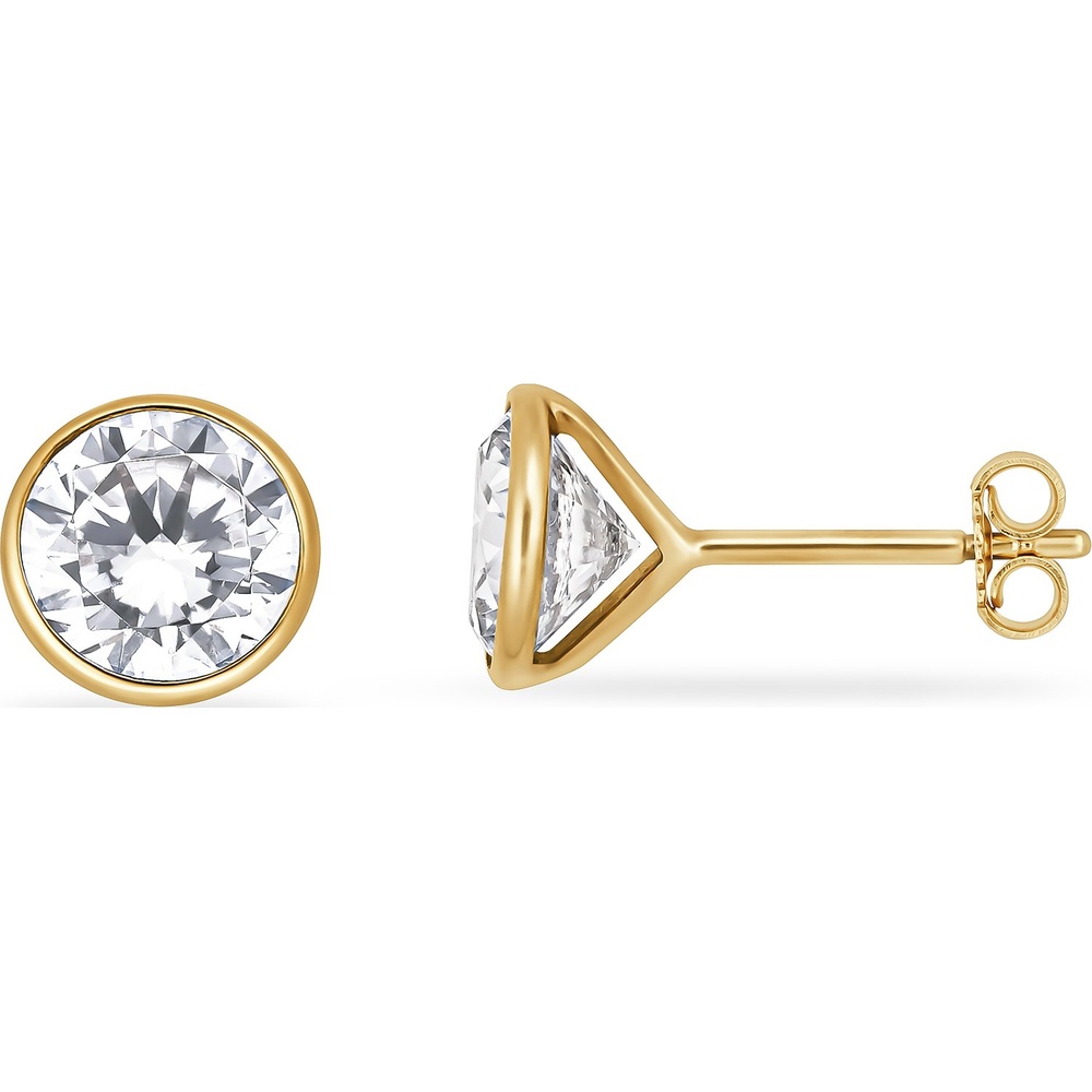 FAVS Boucles d'oreilles à fermoir à poussette 375 Or jaune Boucles d'oreilles