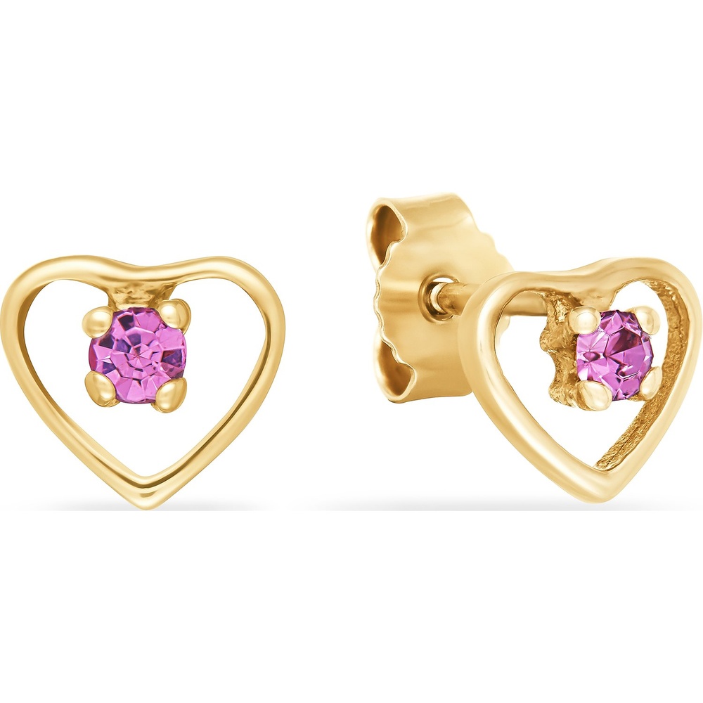 FAVS Boucles d'oreilles à fermoir à poussette 375 Or jaune Boucles d'oreilles